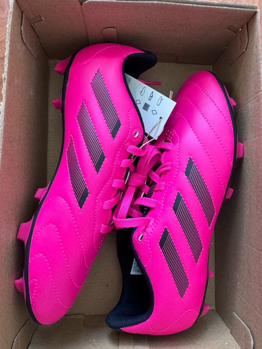 Adidas Goletto VIII FG J Neon Pink Soccer Cleats